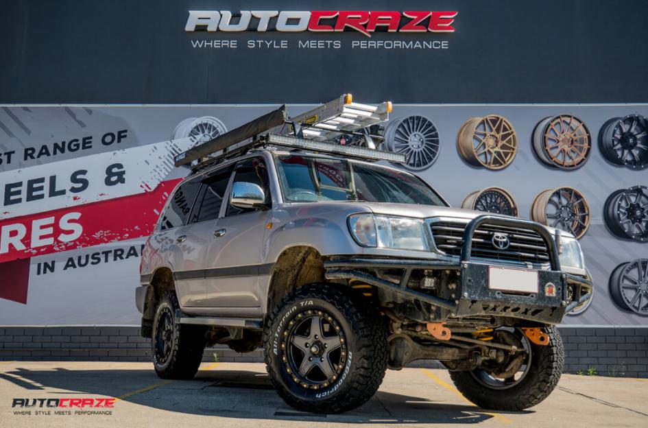 TOYOTA LANDCRUSIER ATX AX194 MATTE GREY WITH BLACK RING